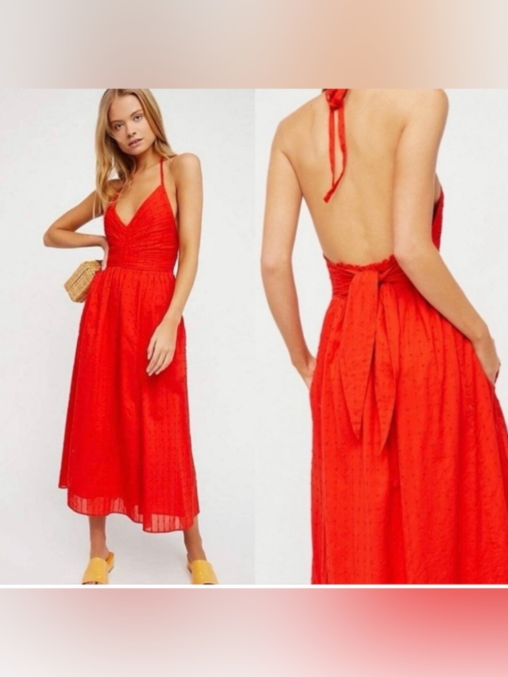 Free People Donna Halter Dress Size XS